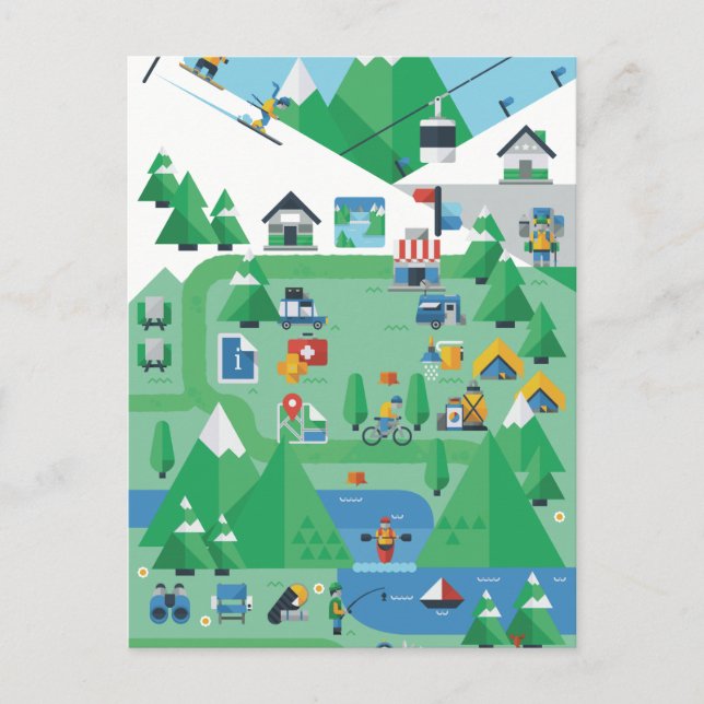 Aspen Colorado Vykort (Framsida)