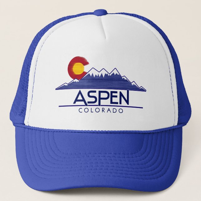 Aspen Colorado wood mountains hat Keps (Framsida)