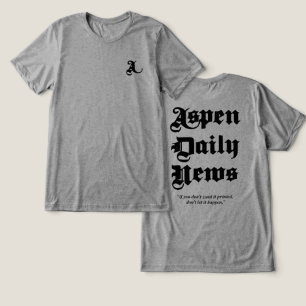 Aspen Daily News Manar's Grått T-Shirt