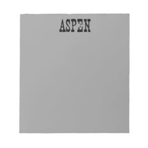 Aspen Grått Anteckningsblock