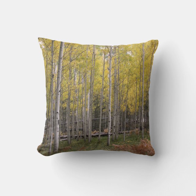 Aspen gula glöd kudde (Framsida)
