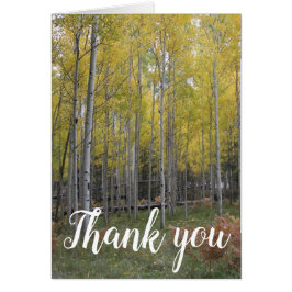 Aspen Gult Glow tack Hälsningskort