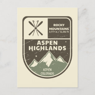 Aspen Highlands Aspen Rocky mountains Colorado Vykort