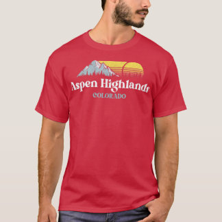 Aspen Highlands,COLORADO,Ski Snowboard Hiking T Shirt