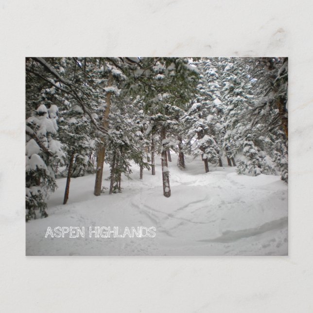 ASPEN HIGHLANDS POSTCARD VYKORT (Framsida)