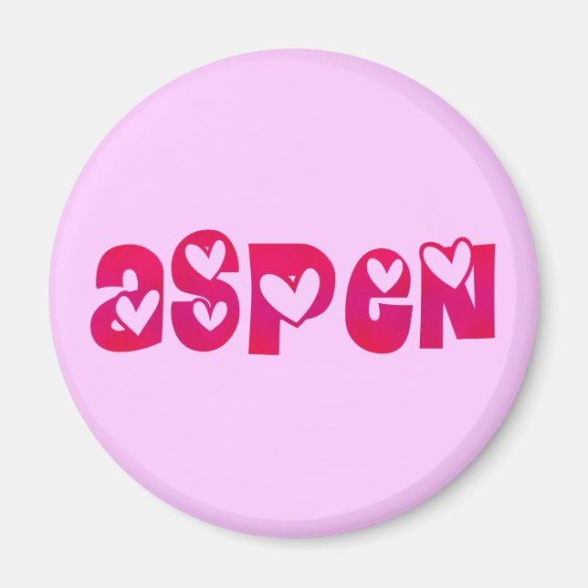 Aspen i Hearts Magnet (Framsidan)