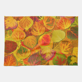 Aspen lämnar Collage fast medley 1 Kökshandduk