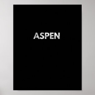 Aspen Långärmad Colorado Skiing Snowboarding Poster