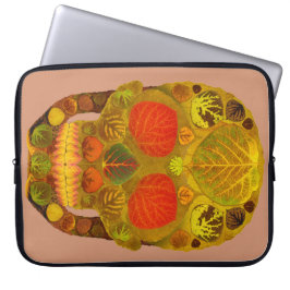 Aspen Leaf Dödskalle 12 Laptop Sleeve