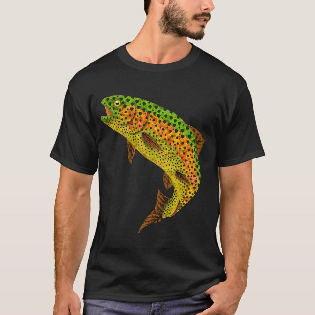 Aspen Leaf Regnbågsöring 1 T Shirt (Framsida)