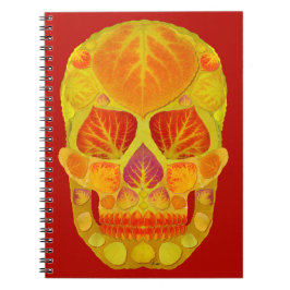 Aspen Leaf Skull 13 Anteckningsbok