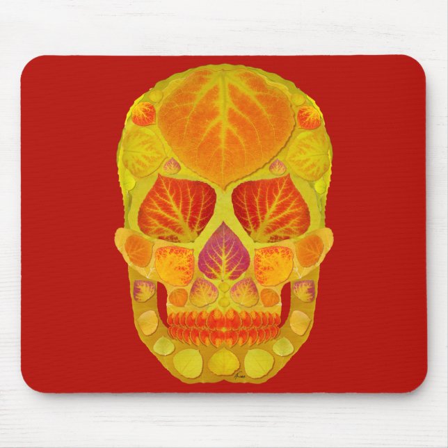 Aspen Leaf Skull 13 Musmatta (Framsidan)