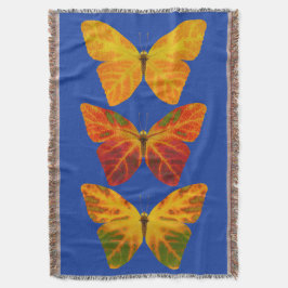 Aspen Löv Butterflies Filt
