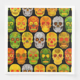 Aspen Löv Döskallar sömlösa mönster 2018 Pappersservett