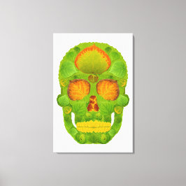 Aspen Löv Skull 10 Canvastryck