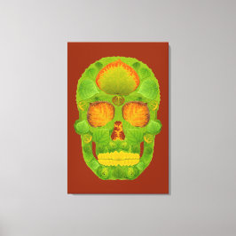 Aspen Löv Skull 10 Canvastryck