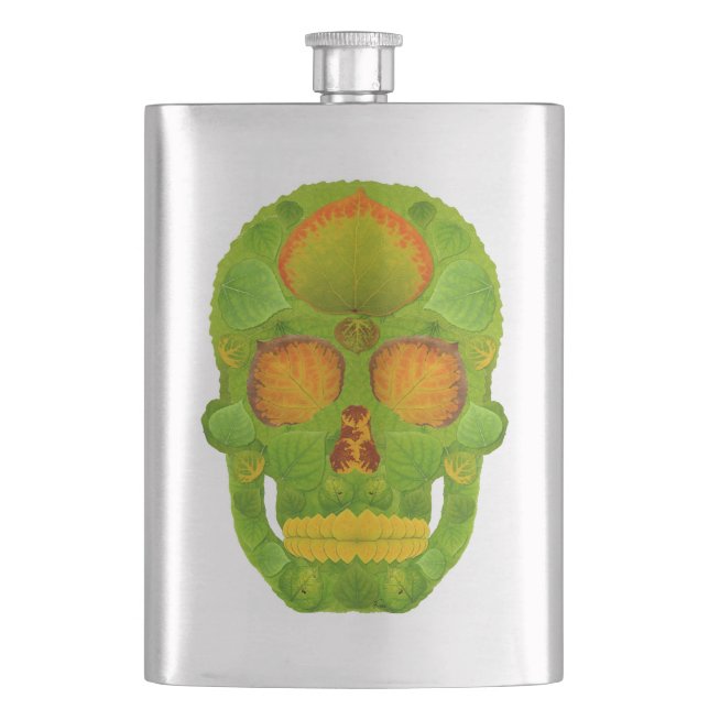 Aspen Löv Skull 10 Fickplunta (Framsidan)