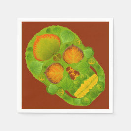 Aspen Löv Skull 10 Pappersservett