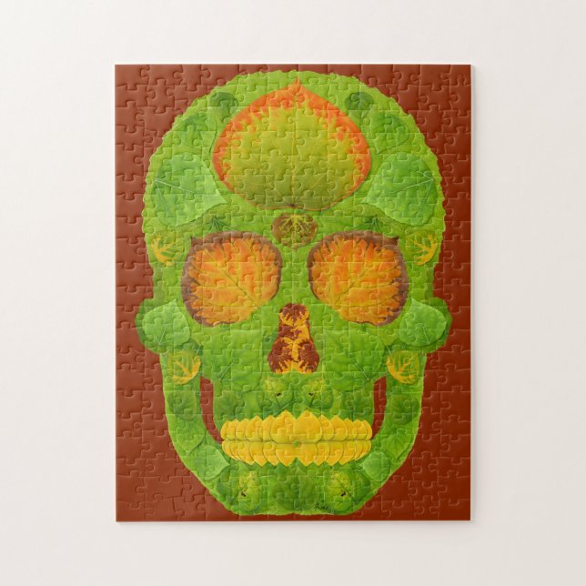 Aspen Löv Skull 10 Pussel (Vertikal)