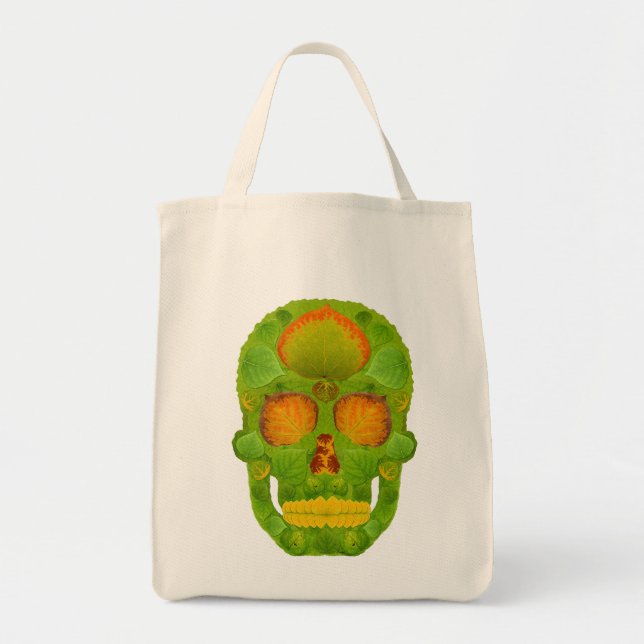 Aspen Löv Skull 10 Tygkasse (Framsidan)