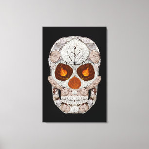 Aspen Löv Skull 11 Canvastryck