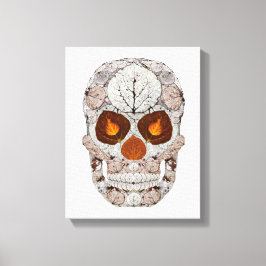 Aspen Löv Skull 11 Canvastryck