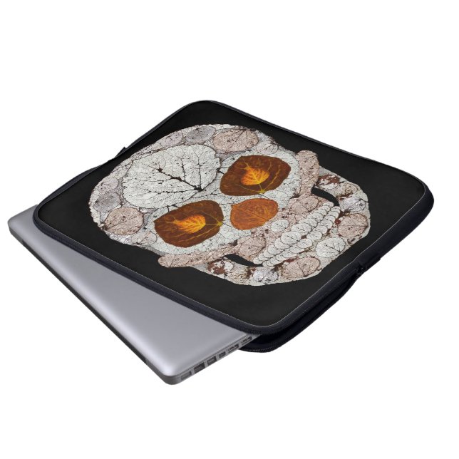 Aspen Löv Skull 11 Laptop Fodral (Framre botten)