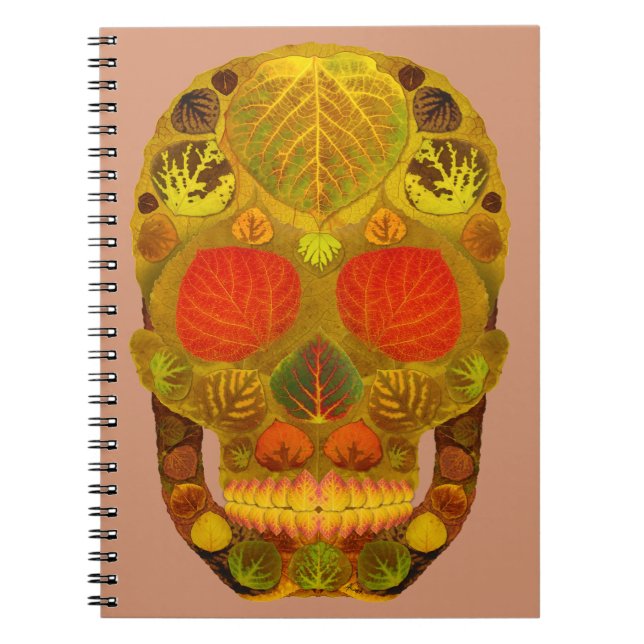 Aspen Löv Skull 12 Anteckningsbok (Framsidan)