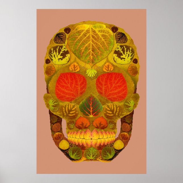 Aspen Löv Skull 12 Poster (Framsidan)