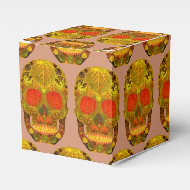 Aspen Löv Skull 12 Presentaskar (Framsidan Sidan)