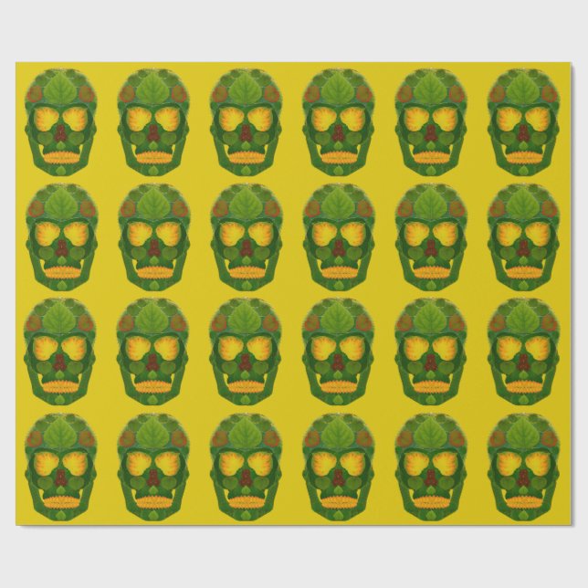 Aspen Löv Skull 12 Presentpapper (Platt)