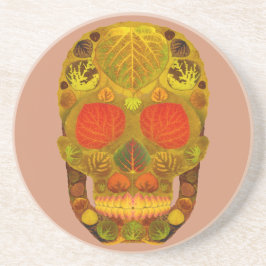 Aspen Löv Skull 12 Underlägg Sandsten