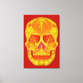 Aspen Löv Skull 13 Canvastryck