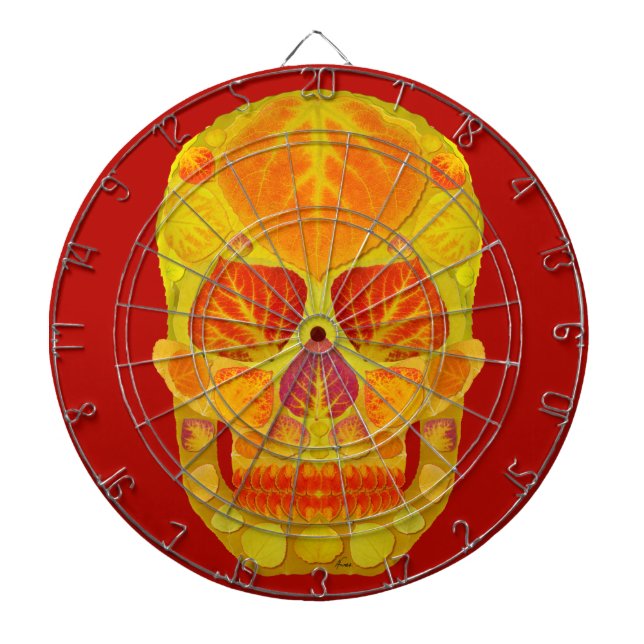 Aspen Löv Skull 13 Darttavla (Framsidan)