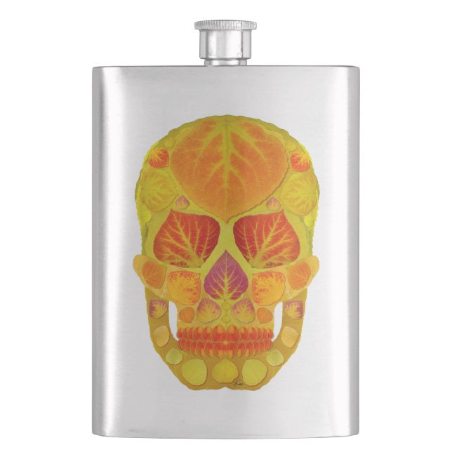 Aspen Löv Skull 13 Fickplunta (Framsidan)