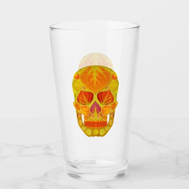 Aspen Löv Skull 13 Glaskopp (Framsida)