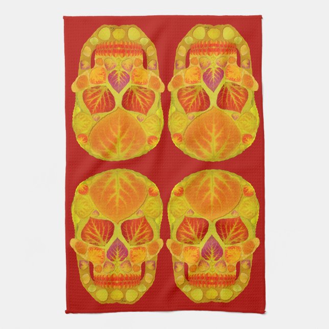 Aspen Löv Skull 13 Kökshandduk (Vertikal)