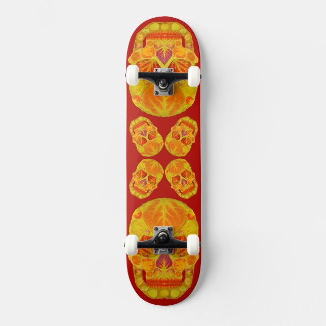 Aspen Löv Skull 13 Mini Skateboard Bräda 18,5 Cm (Framsida)