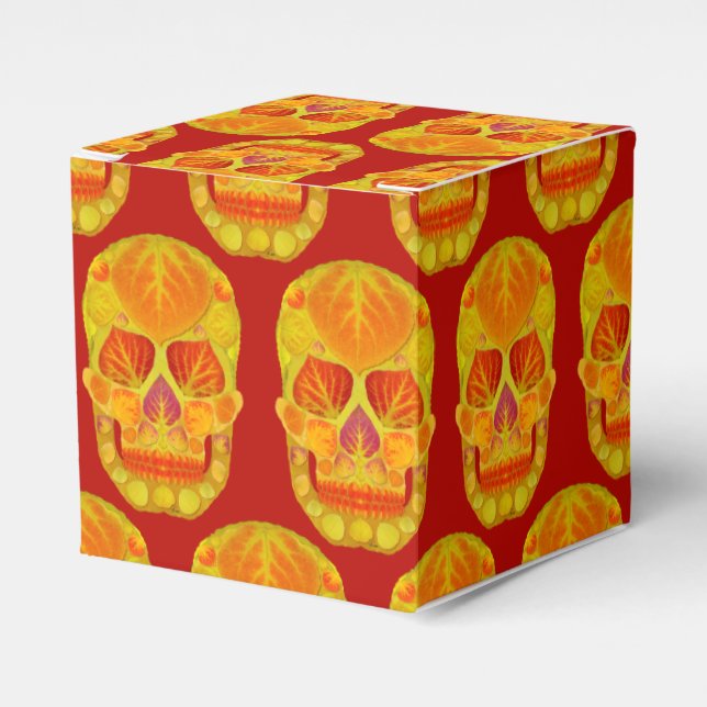 Aspen Löv Skull 13 Presentaskar (Framsidan Sidan)