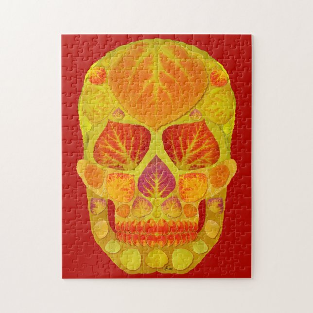 Aspen Löv Skull 13 Pussel (Vertikal)