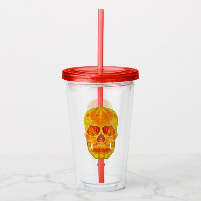 Aspen Löv Skull 13 Take Away Mugg (Framsida)