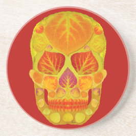 Aspen Löv Skull 13 Underlägg Sandsten