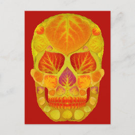Aspen Löv Skull 13 Vykort