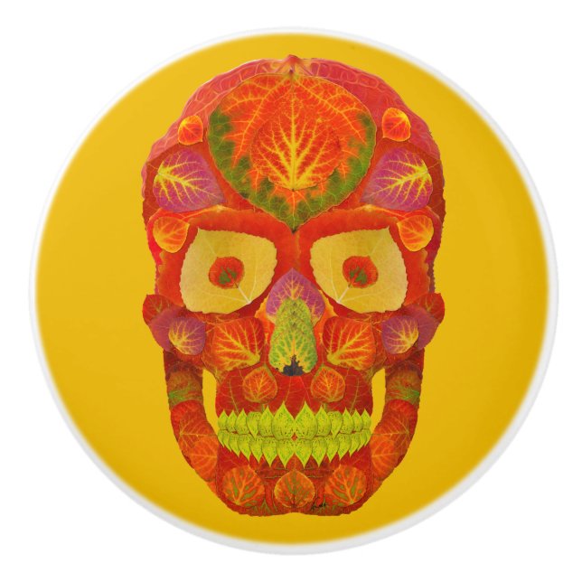 Aspen Löv Skull 16 Knopp (Framsidan)