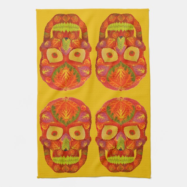 Aspen Löv Skull 16 Kökshandduk (Vertikal)