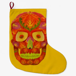 Aspen Löv Skull 16 Stor Julstrumpa