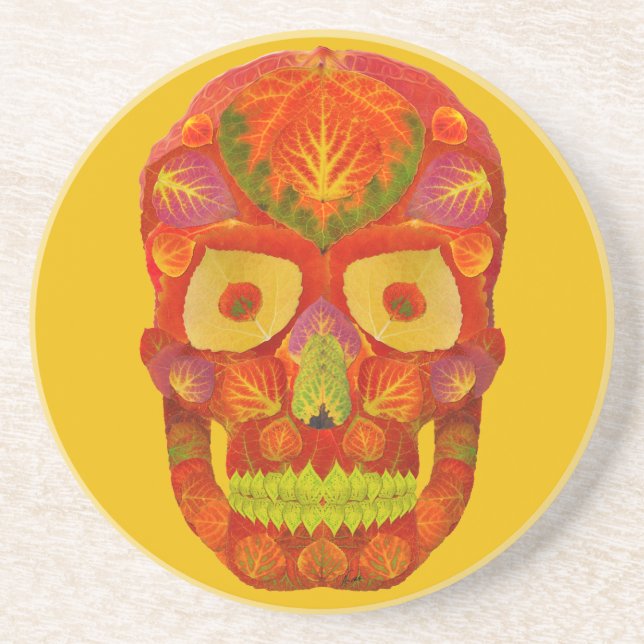Aspen Löv Skull 16 Underlägg (Framsidan)