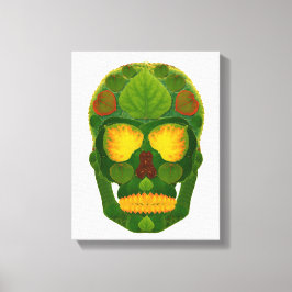 Aspen Löv Skull 9 Canvastryck