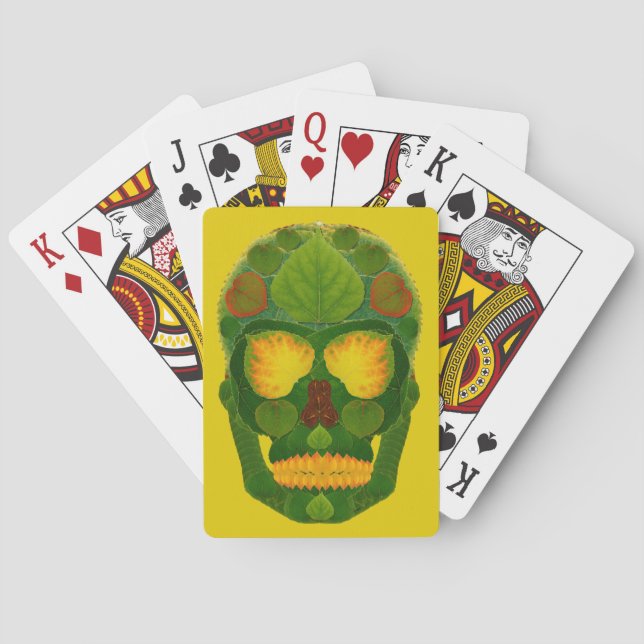 Aspen Löv Skull 9 Casinokort (Baksidan)