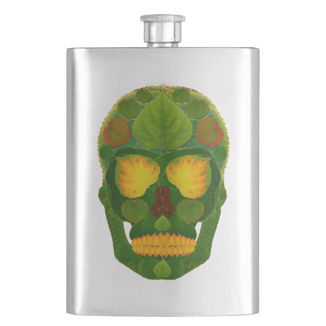 Aspen Löv Skull 9 Fickplunta (Framsidan)